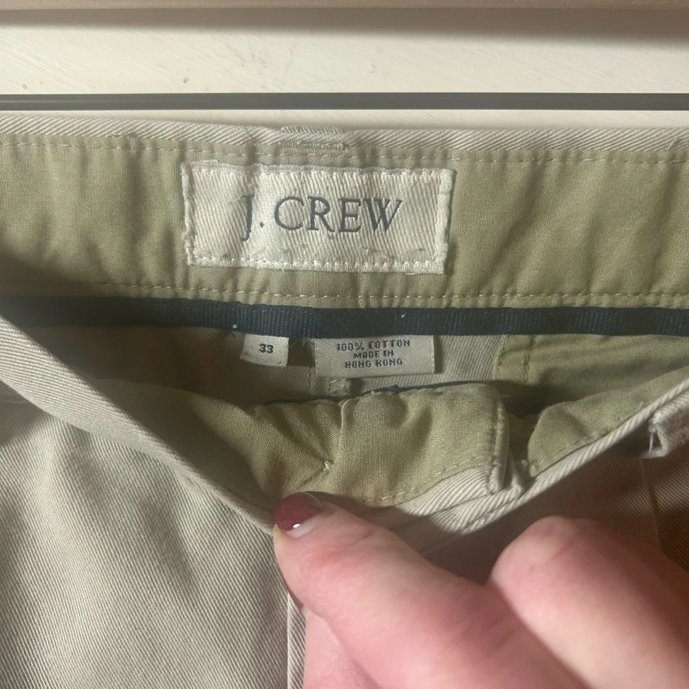VINTAGE J. Crew Men’s Pleated Khaki Chino Shorts Preppy 80’s 90’s Size 33 Waist